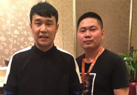 广州蓝狮在线与明星合影