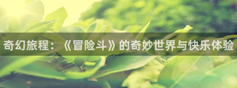 蓝狮在线登录注册账号：奇幻旅程：《冒险斗》的奇妙世界与快乐体验